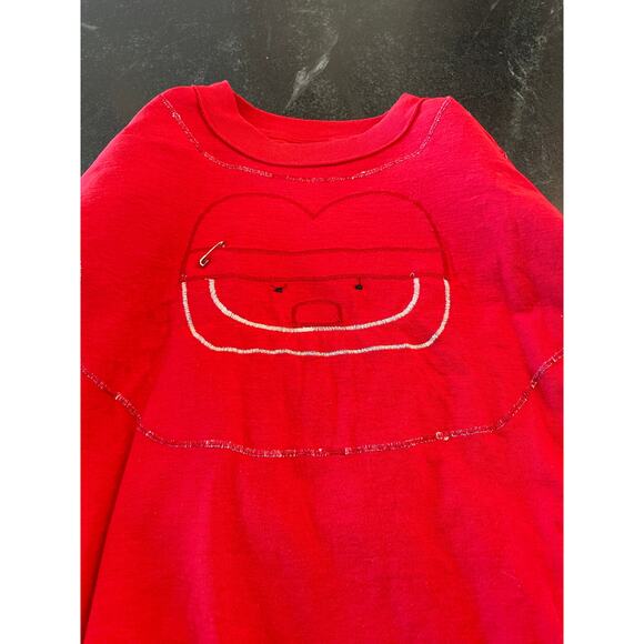 Vintage Hand made Rag Beard Santa L/S ladies shirt L 1990's christmas - Picture 8 of 8